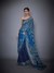Royal Blue Pakheru Saree With Unstitched Blouse