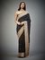 Black & Beige Suraj Saree With Unstitched Blouse