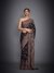 Black & Multi Nagina Saree With Unstitched Blouse