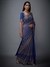Blue & Pink Rajkot Saree With Unstitched Blouse