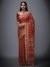 Rust & Beige Rajkot Saree With Unstitched Blouse
