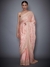 Peach Tania Saree With Unstitched Blouse