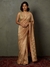 Peach Rohira Saree With Unstitched Blouse