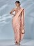 Peach Gazella Saree With Stitched Blouse