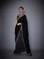 Black Geometry Saree With Stitched Blouse