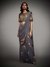 Charcoal Jane Austin Saree With Stitched Blouse