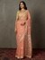 Coral Sterling Saree With Stitched Blouse