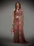Old Rose Malisha Saree With Stitched Blouse