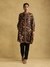 Black & Multi Kalamkriti Kurta Set