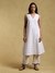 White Ethereal Yarn-Dyed  Kurta Set