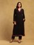 Black Ikkat Kurta Set