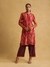 Purple Ikat Kurta Set