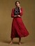Burgundy Sarasa Solid Kurta Set
