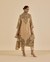 Beige & Black Dancing Paisley Suit Set