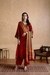 Brick & Multi Kantara Suit Set