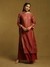 Rust Glitch Chanderi Sharara Set