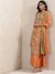 Rust Meriyum Cotton Sharara Set