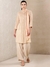 Beige Modern Minimalist Cotton Suit Set