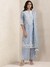Blue Phillauri Chanderi Suit Set