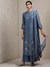 Denim Blue Mughal Butta Chanderi Sharara Set