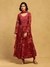 Red Fatema Anarkali Suit