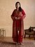 Red Adrika Suit Set