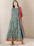 Teal Vintage Bright Anarkali Suit Set