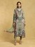 Blue Shubhadra Crepe Suit Set
