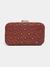 Marron And Antique Geo Tribe Clutch