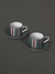 Ecru & Red Flora Cup Set (Set Of 2)