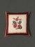 Ecru & Red Flora Cotton Cushion Cover