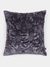 Blue  Solid Velvet Cushion