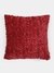 Red Solid Velvet Cushion