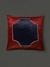 Blue & Red Amer Fort Velvet Cushion Cover
