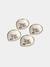 Ivory Kashmiri Booti Diya (Set Of 4)
