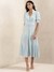 Blue Quint Yarn-Dyed Cotton Dress