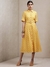 Yellow Classic Cotton Shirt Dress