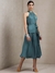 Teal Urja And Ulfat Solid Dress
