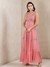 Coral Istara Tiered Dress