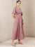 Pink Modern Minimalist Kaftan Dress