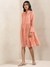 Peach Quint Shirt Dress