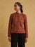 Tan Velvet Structured Jacket