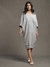 Grey Whimsical Heritage Cotton Kaftan Dress