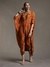 Rust New Jaamewar Crepe Kaftan Dress