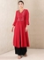 Red Modern Minimalist Kurta