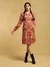 Rust Fantastica Crepe Kurta