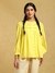 Neon Yellow Taxidermy Solid Cotton Kurti