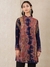 Navy & Multi-Color Coco Kia Crepe Kurti