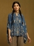 Blue Calico Crepe Kurti