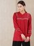 Red Modern Minimalist Kurti